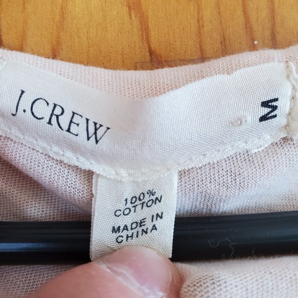 J. Crew Pink Beaded T-Shirt Size M - Picture 3 of 5